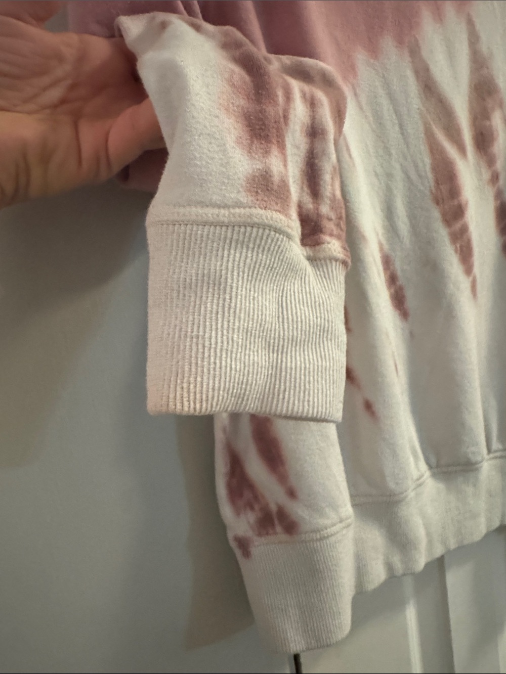 Spiritual Gangster Pink and White Tie-Dye Crewneck Sweatshirt - Picture 6 of 7